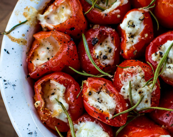 Grilled Goat Cheese Stuffed Piquillo Peppers